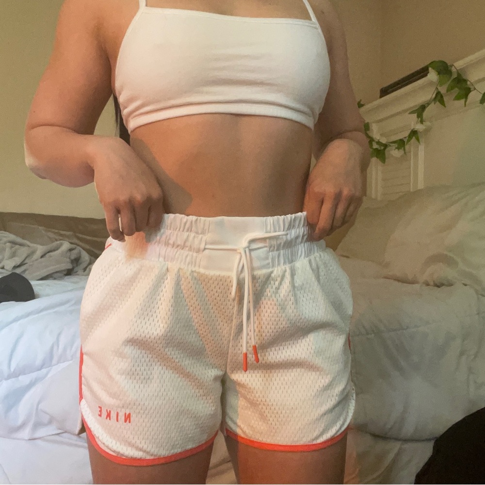 White/Pink Nike Shorts